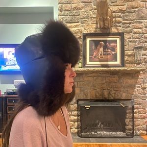 Handmade. Brown fox. With Italian Leather.